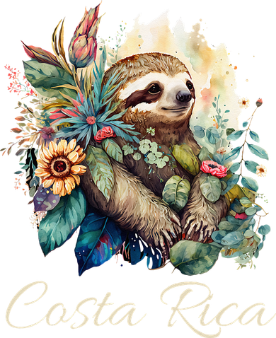 Costa Rica Tropical Sloth Toddler Hoodie