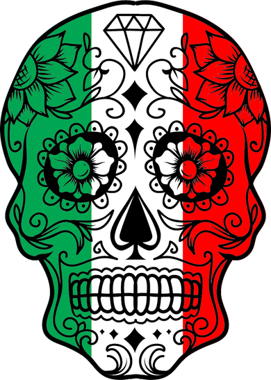 Candy Diamond Skull of Italy Women's Tank Top