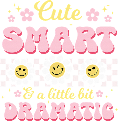 Cute Smart And A Little Bit Dramatic Retro  Coaster