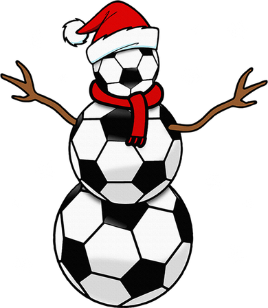 Christmas Soccer Ball Winter Snowman Tumbler