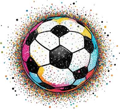 Colorful Soccer Ball Fan For Soccer Mom Cute Gift Toddler T-Shirt