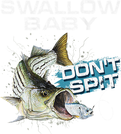 Cute Swallow Baby Dont Spit Striper Bass Fishing Doddie Hoodie