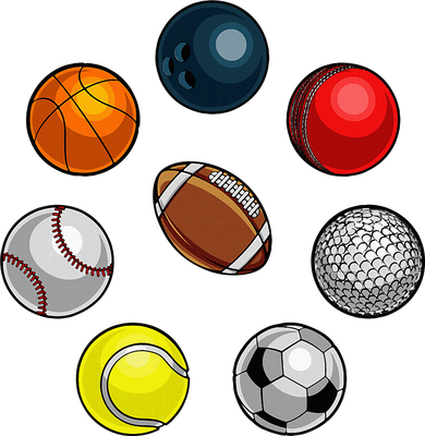 Cartoon Sports Balls Design Hooded Wearable Blanket