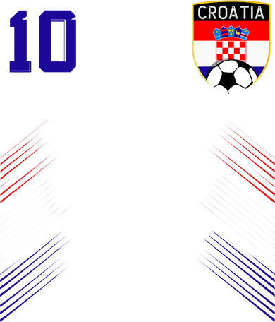 Croatia Soccer Croatian Football Retro 10 Jersey Kids Hoodie