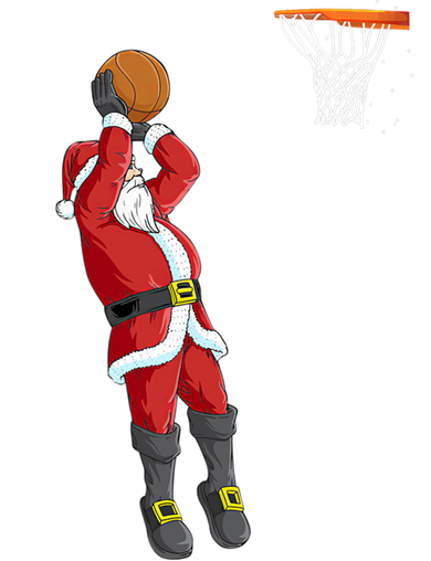 Christmas Santa Claus Dunking Basketball Pajama Xmas Lover Cool Gift Pajama Set