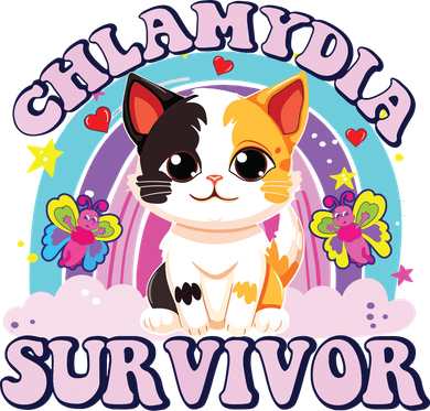 Chlamydia Survivor Cat Meme Funny Women's Hoodie