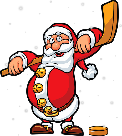 Christmas Santa Claus Ice Hockey Gifts Boys Teens Tumbler