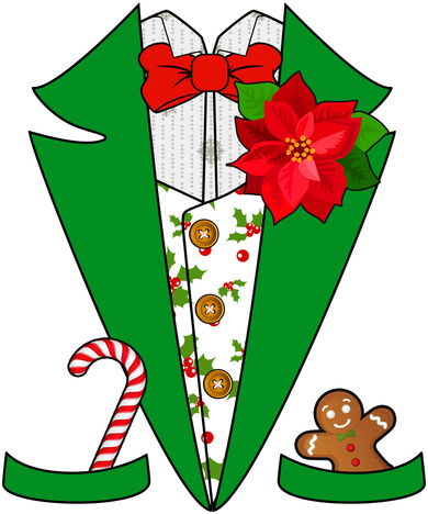 Christmas Party Tuxedo Suit Top Tumbler