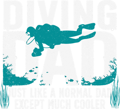 Cool Scuba Diving For Dad  Ocean Scuba Diver Instructor Button
