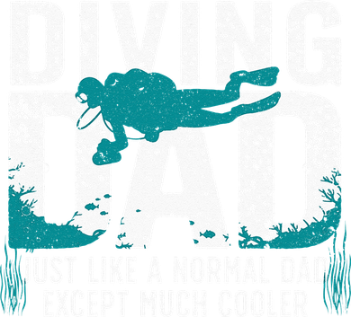 Cool Scuba Diving For Dad Men Ocean Scuba Diver Instructor Button