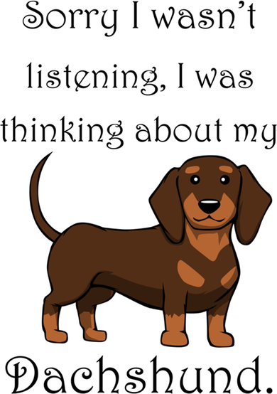 Cute Saying Dachshund Wiener Dog Gift Women's V-Neck T-Shirt