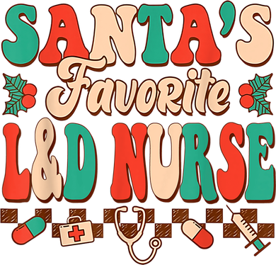 Christmas Santas Favorite L&D Nurse Labor Delivery Nurse Doddie Hoodie