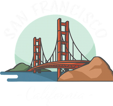 California San Francisco Gift Golden Gate Bridge Souvenir Women's Sweatshirt