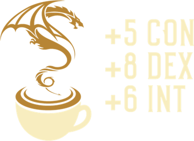 Coffee Stats For Roleplaying And Larping Tabletop Rpg Button