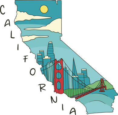 California San Francisco View Doggie Tank
