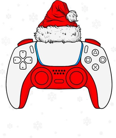 Christmas Santa Gamer Controller Boys Teens Gaming Xmas Kids T-Shirt