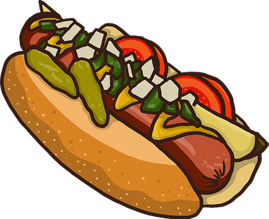 Chicago Style Hot Dog Lover Tank Top