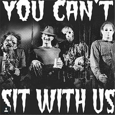 You Can't Sit With Us Classic Horror Villains Hoodie