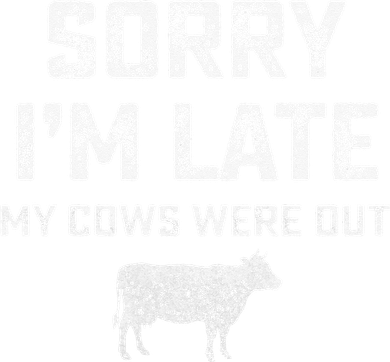 Cow sorry i'm late my cows were out Kids Sweatshirt