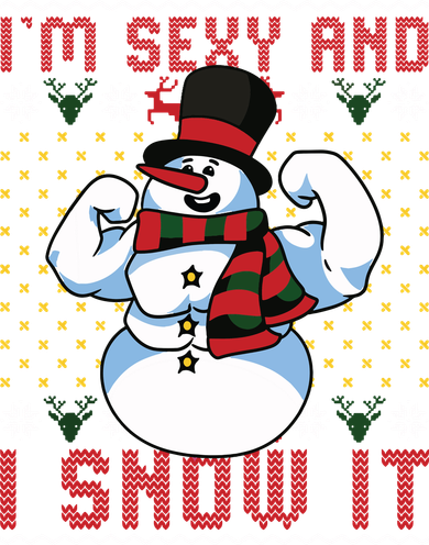 Christmas Snowman Im Sexy And I Snow It Mom Dad Mousepad