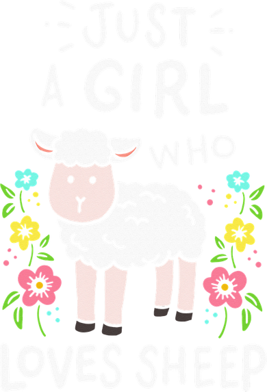 Cute Sheep Just A Girl Who Loves Sheep Kids Hoodie