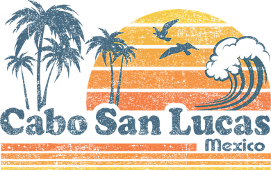 Cabo San Lucas Mexico Beach Summer Vacation Vintage Retro Doggie Tank