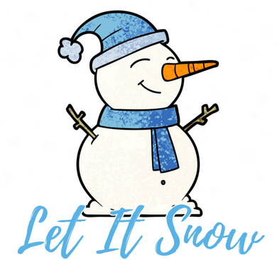 Cute Snowman Let It Snow Christmas Holiday Women's Sweatshirt
