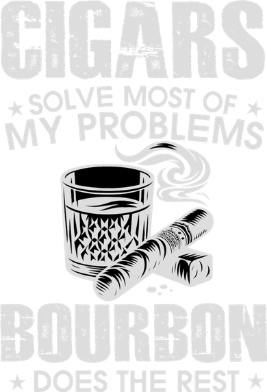 Cigars Solve Most Of My Problems Bourbon Does The Rest Toddler Long Sleeve
