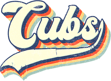 Cubs Sports Name Vintage Retro Boy Girl Beanie
