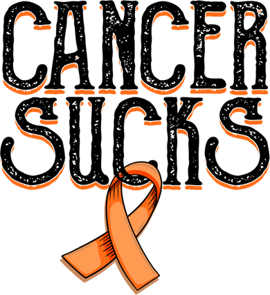 Cancer Sucks Orange Ribbon Kidney Cancer Leukemia Awareness Funny Gift Baby Bodysuit