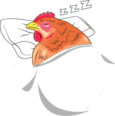 Chicken Sleeping Pajamas Nap PJs Outfit Farmer Gift Chicken Toddler T-Shirt
