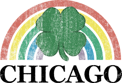 Chicago St. Patrick's Day Shamrock Rainbow Saint Paddy's Mousepad