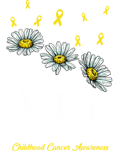Childhood Cancer Awareness Flower Ribbons Mousepad