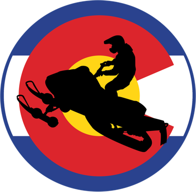 Colorado Snowmobile Rider Snowmobiling In Colorado Gift Button