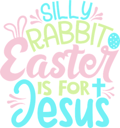 Colorful Silly Rabbit Easter Is For Jesus Christ Funny Doggie Tank