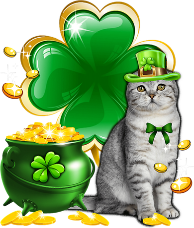 Cat Shamrock St Patricks Day Cat Irish Gift Cute Gift Toddler T-Shirt