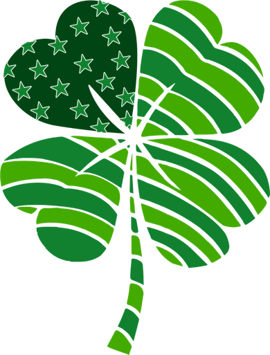 Clover Star St Patrick's Day Festive Holiday Drawstring Bag
