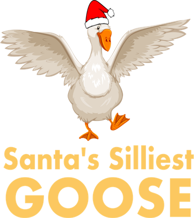 Cool Santas Silliest Goose Tacky Funny Christmas Duck Swans Gift Kids T-Shirt