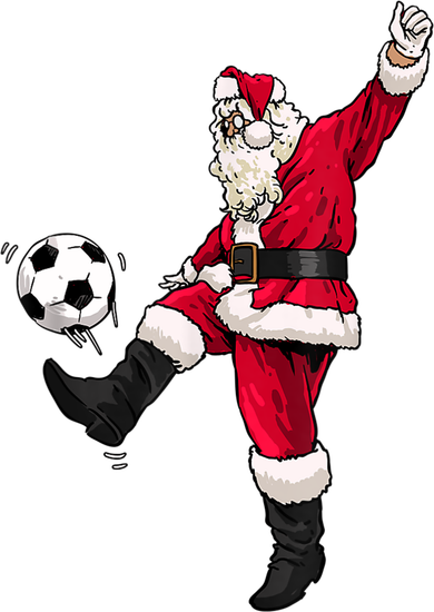 Christmas Santa Soccer Shirts Soccer Lover And Santa Lover TShirt Women's T-Shirt