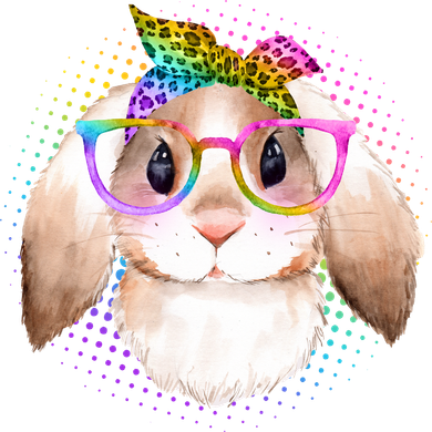 Hipster Rabbit Cute Easter Bunny Kids Hoodie