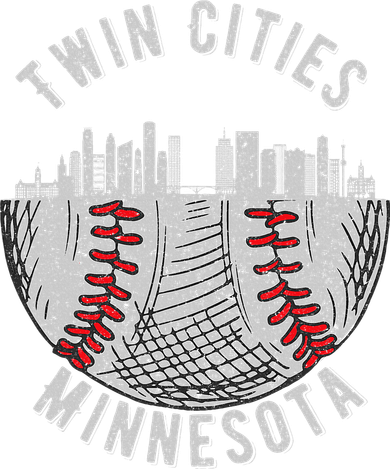 Cool Twin Cities Minnesota Mn Baseball Skyline Coaster