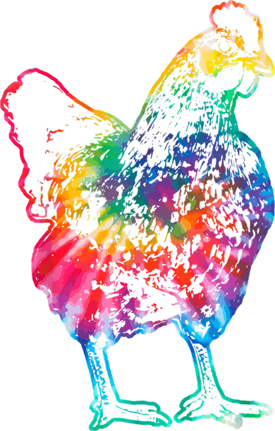 Chicken Tie Dye Hippie Poultry Farmer Farm Vintage Gift Tank Top