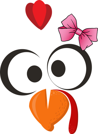 Cute Turkey Face Pink Bow Tie  Women's Sweatshirt