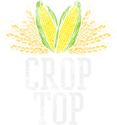 Crop Top Farm Pun Corn Farming Agriculture Funny Farmer Toddler Long Sleeve