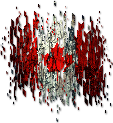 Ripped Canada Canadian Torn Flag Pajama Set