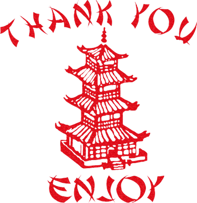 Chinese Takeaway Food Thank You Enjoy Ornament