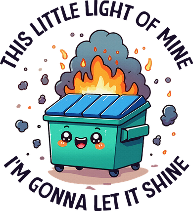 Cute This Little Light Of Mine Lil Dumpster Fire Baby Bodysuit