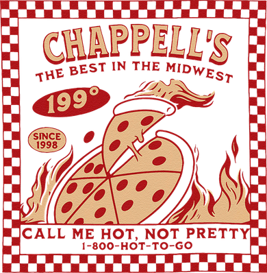 Chappell The Midwest Call Me Hot Retro Pizza Hot To Go Gift T-Shirt