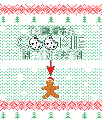 There's A Cookie In This Oven Ugly Christmas Sweater Women's Tank Top