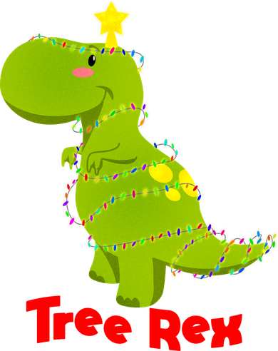 Christmas Tree Rex Pajama Set